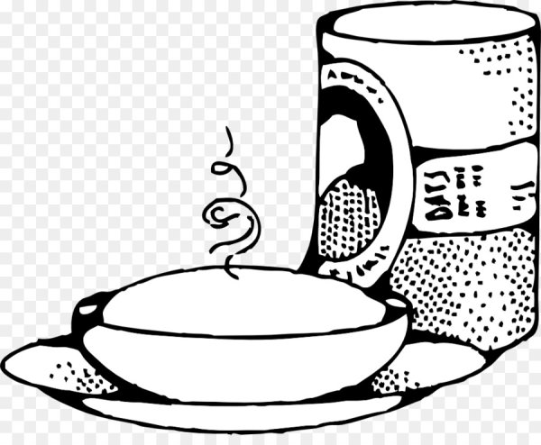 Завтрак каша раскраска