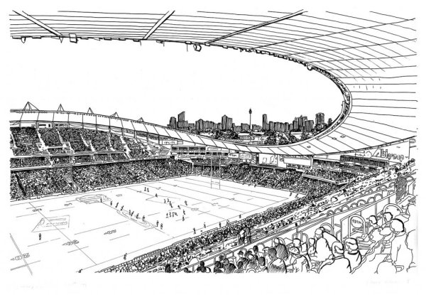 На футбольном стадионе