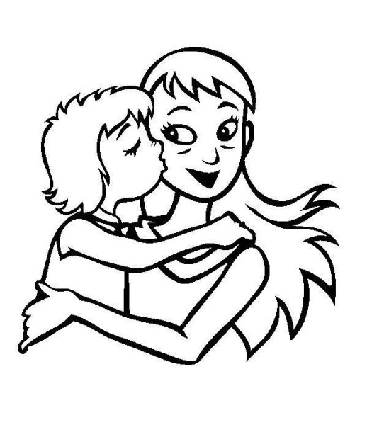 Раскраска мама