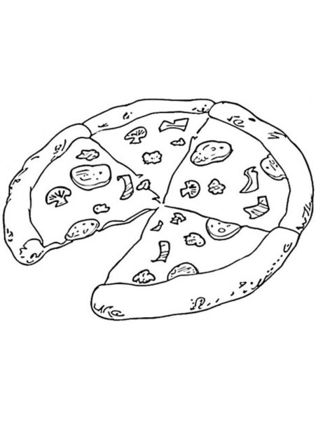 Пицца рисунок