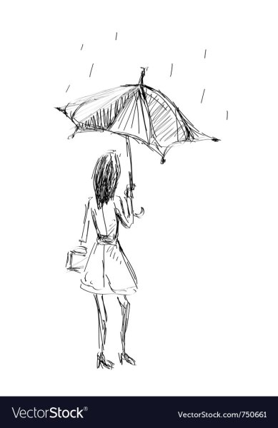 Дождь карандашом профессионально