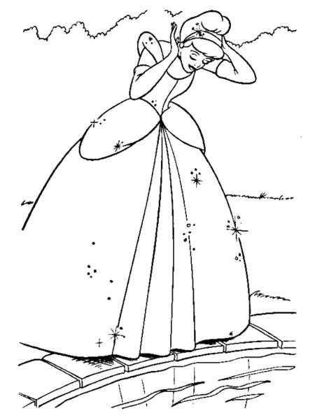 Раскраска. Золушка