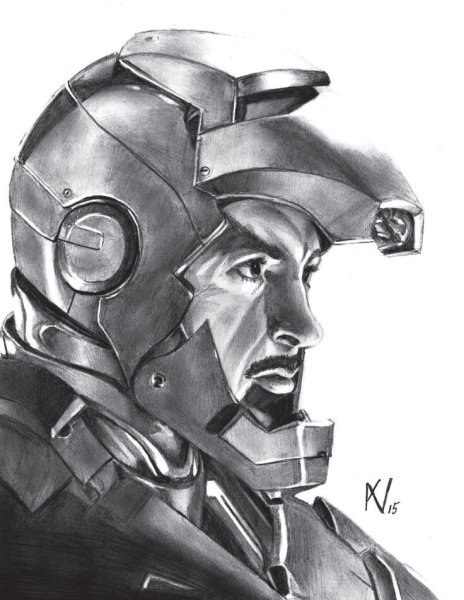 Тони Старк эскиз