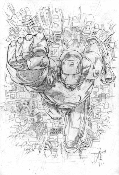 Марвел Тони рисунки