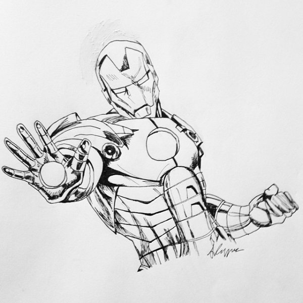 Железный человек набросок