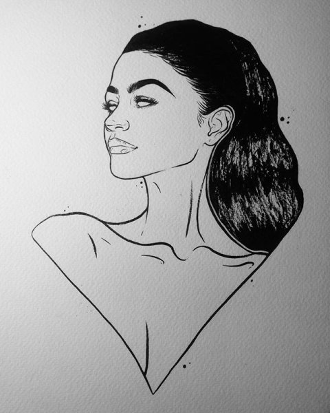 Зендая Коулман рисовать