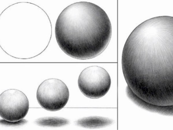 Фрукты и овощи карандашом со штриховкой