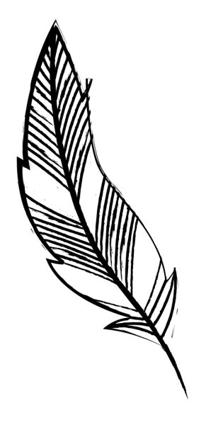 Перо трафарет