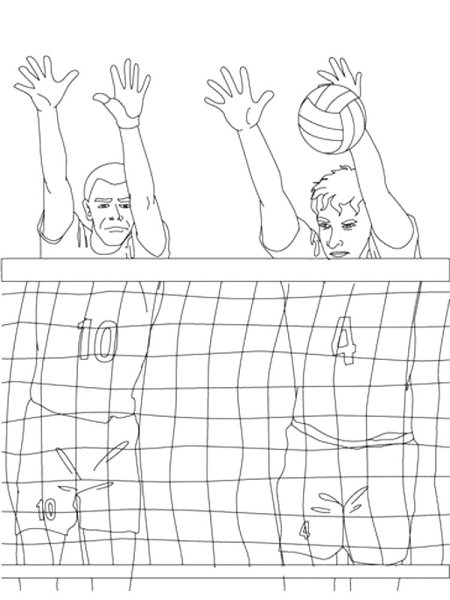 Волейбольная сетка нарисовать