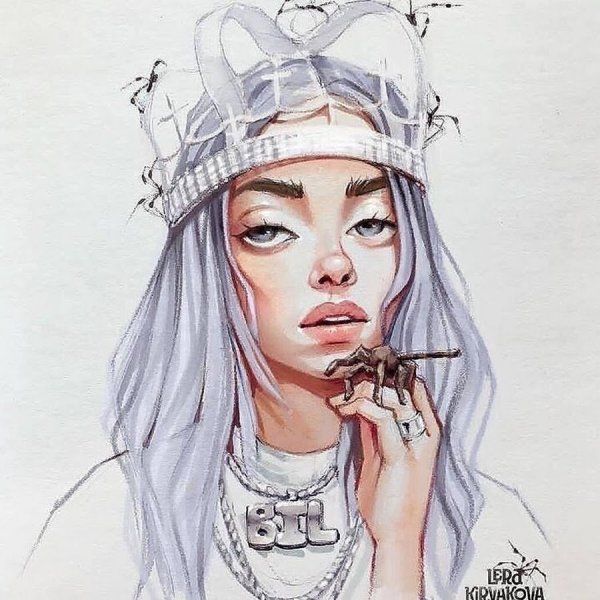 Клава Кока рисунок