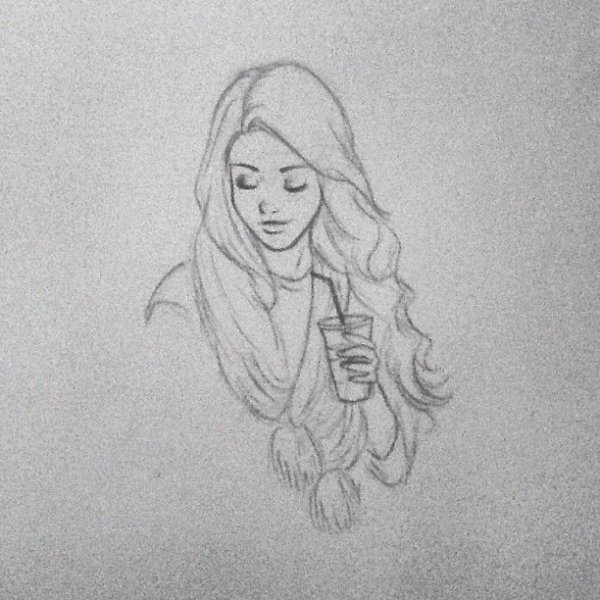 Билли Айлиш карандашом