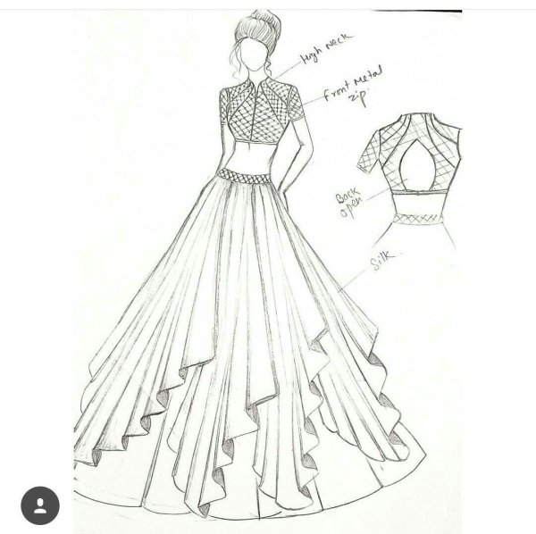 Эскизы платьев