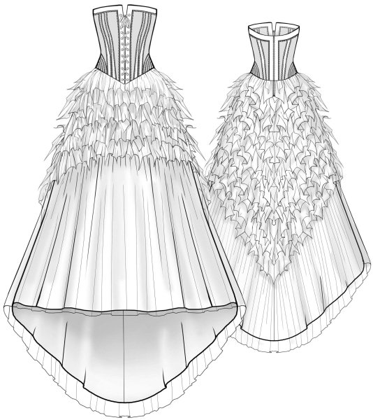 Платья для срисовки