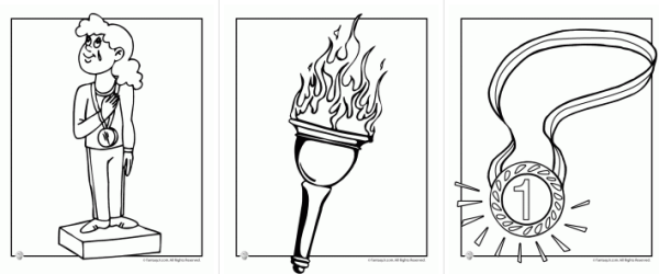 Пьедестал раскраска для детей