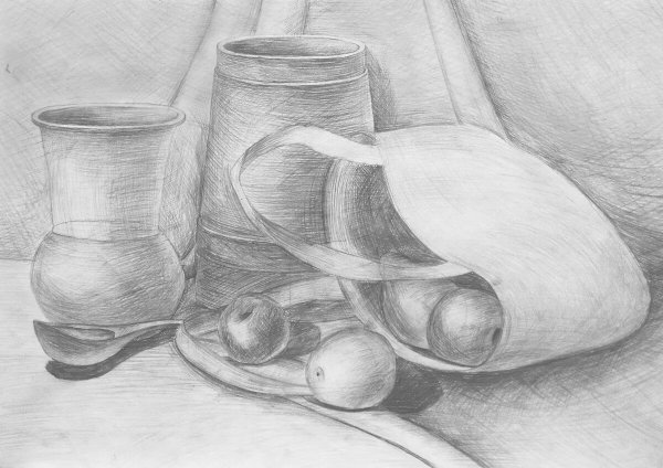 Уроки рисования натюрморта карандашом