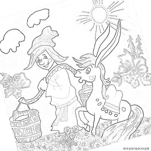 Сивка бурка рисунок