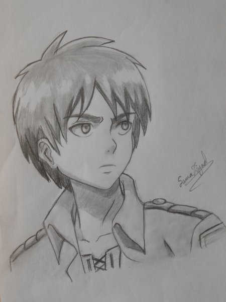 Эрен Йегер скетч Титан