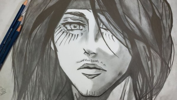 Эрен Йегер Титан рисунок