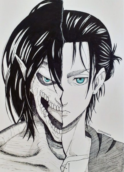 Эрен взрослый Титан