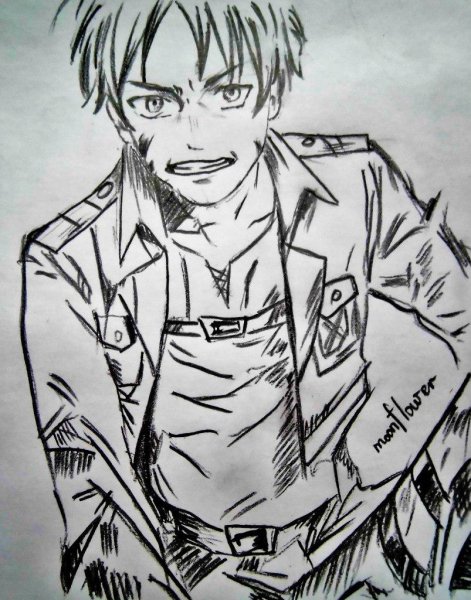 Титан Эрена Йегера для срисовки