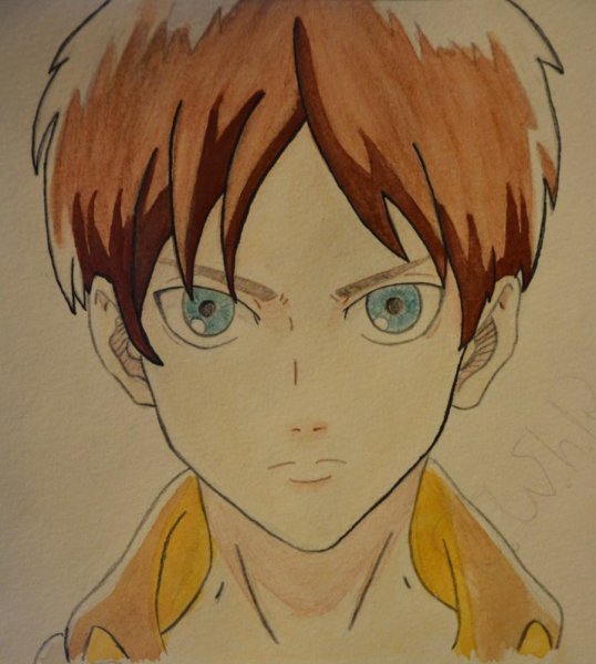 Аниме Эрена Йегера для срисовки