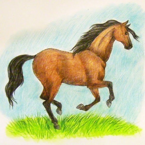 Детские рисунки лошадей