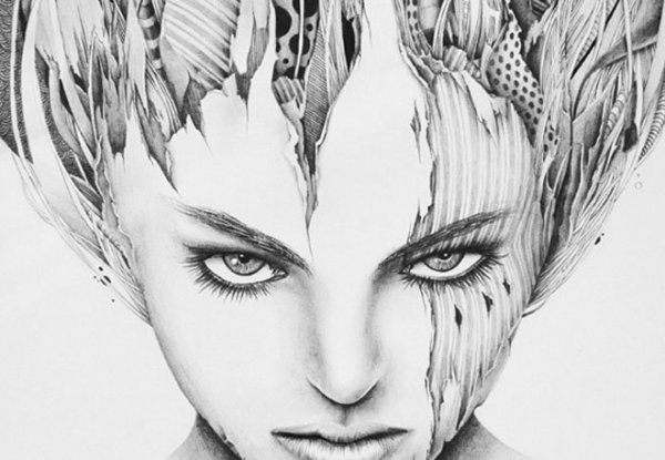 Рисунки карандашом фантастика