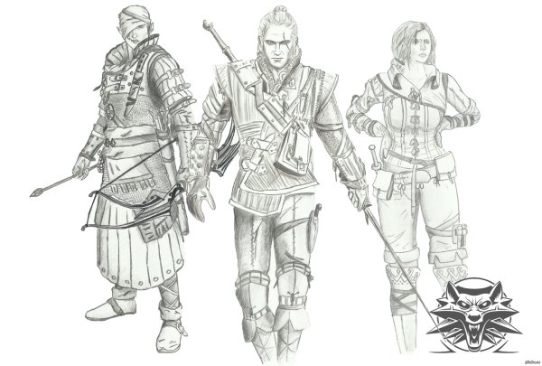 Ведьмак 3 Дикая охота раскраска