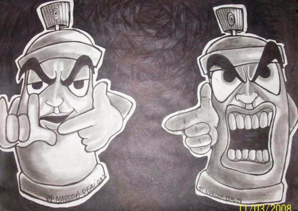 Баллончик в стиле граффити