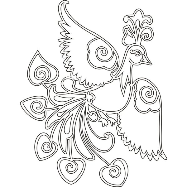 Жар птица раскраска
