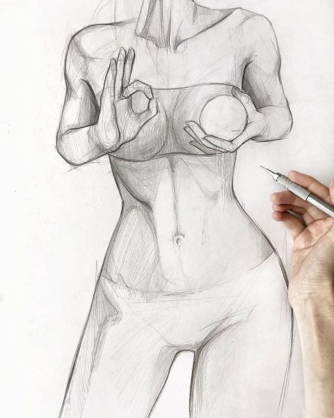 Зарисовки женского тела