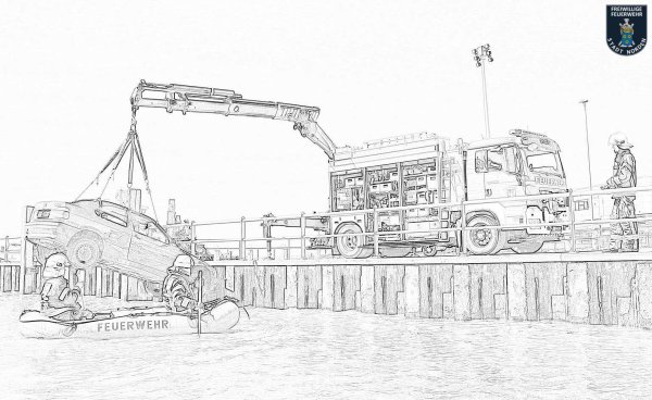 Строительный кран контур