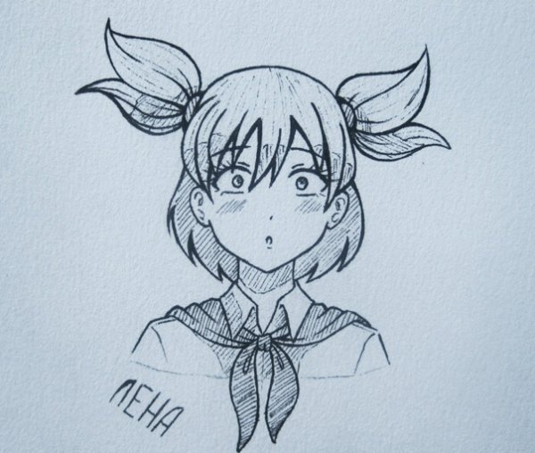 Лена Бесконечное лето карандашом