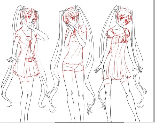 Бесконечное лето карандашом Мику