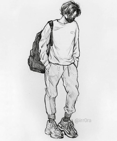 Скетчи БТС В полный рост