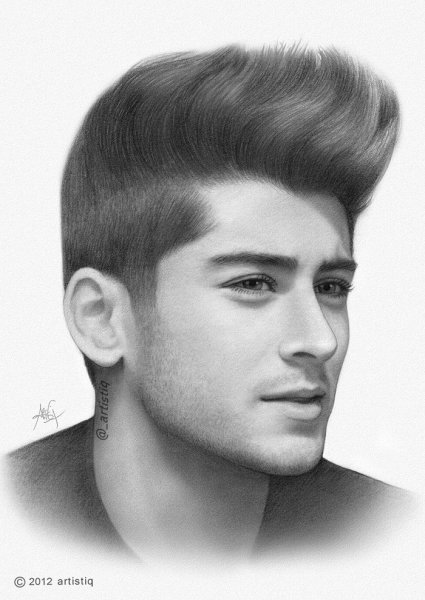 Мужские прически рисунок