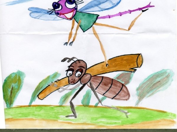 Иллюстрации к басне Крылова Попрыгунья Стрекоза