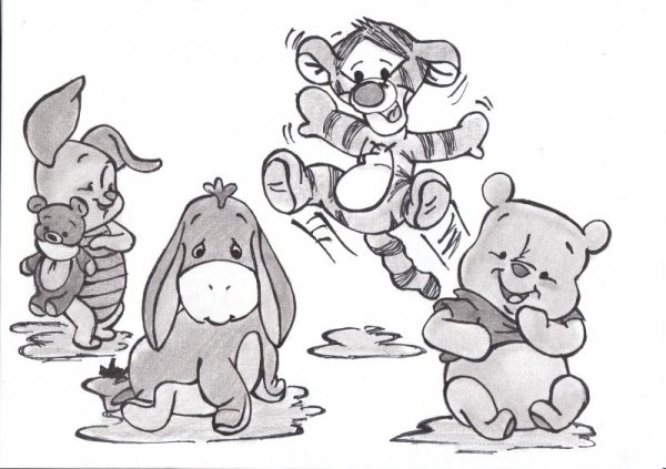 Винни пух рисунок