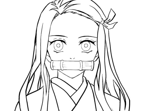 Незуко рисунок легкий