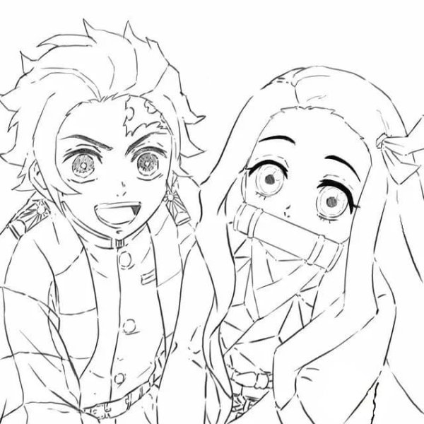 Незуко Камадо раскраска