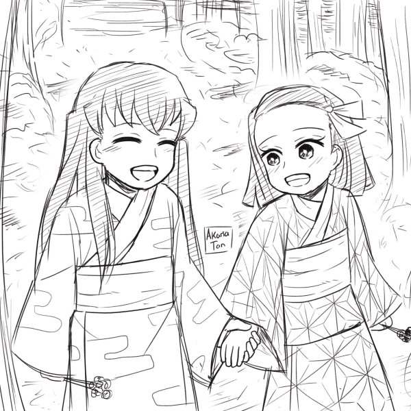 Танджиро Камадо зарисовки