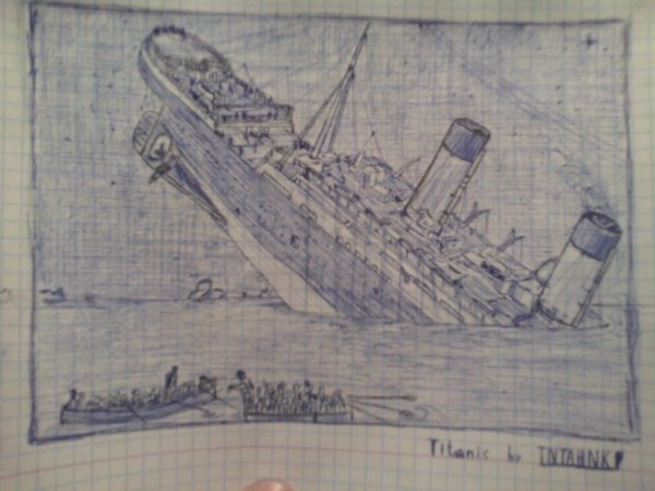 Титаник рисунок корабля