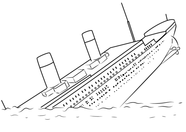 Титаник рисунок корабля