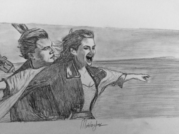 Титаник рисунок