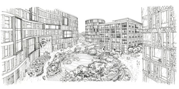Эскиз жилого комплекса