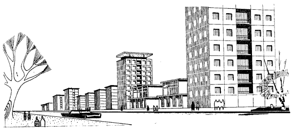 Трехмерная модель многоэтажного здания