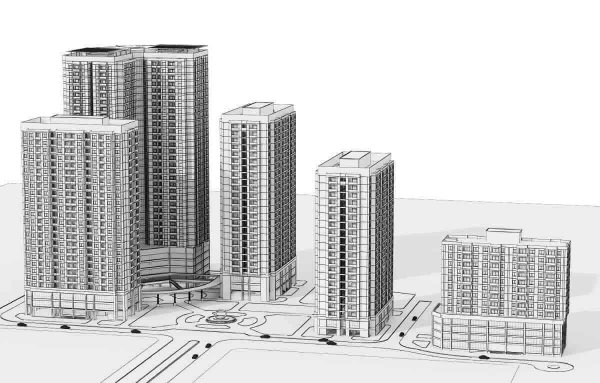 Жилой комплекс рисунок