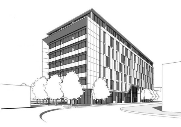 Эскиз современного города