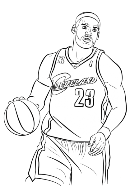 Баскетбол раскраска для подростка