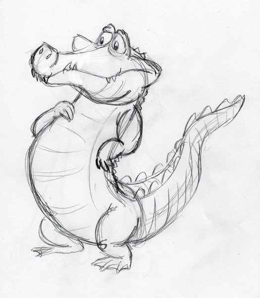 Зарисовки крокодила